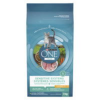 Purina ONE +Plus - Sensitive Systems Turkey, Dry Cat Food 3 kg, 3 Kilogram