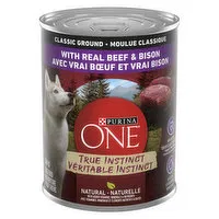 Purina - One True Instinct Classic Ground with Real Beef & Bison, Wet Cat Food, 368 Gram