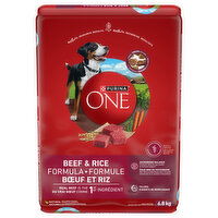Purina - One Beef & Rice Formula, Dry Dog Food, 6.8 Kilogram