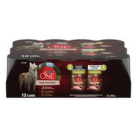 PURINA - ONE True Instinct Classic Ground and Tender Cuts In Gravy Dog Food Variety Pack, 12 Each