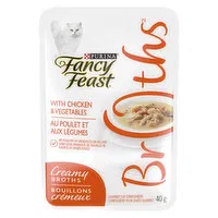 Fancy Feast - Creamy Broths Chicken & Vegetables, Wet Cat Food Complement, 40 Gram