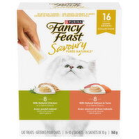 Purina - Fancy Feast Savoury Puree Naturals, Chicken, Salmon & Tuna, 160 Gram