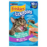 PURINA - Friskies Lil' Lickables Variety Pack,  Ocean Whitefish & Tuna, 140 Gram