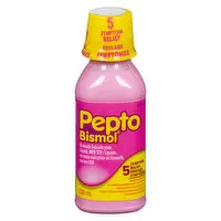 Pepto Bismol - Liquid 5 Symptom Relief, 230 Millilitre