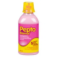 Pepto Bismol - 5 Symptoms Relief Liquid, 480 Millilitre