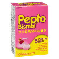 Pepto Bismol - Chewables 5 Symptom Relief, 48 Each