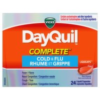 Vicks - DayQuil Complete Liquid cap, 24 Each