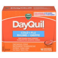 Vicky's - Dayquil Cold & Flu Liquid Capsules, 16 Each