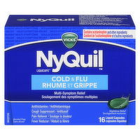 Nyquil - Cold & Flu Liquid Capsules, 16 Each