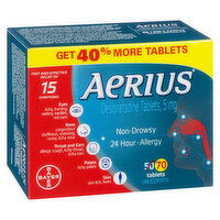 Aerius - Non-Drowsy 24 Hour Allergy, 70 Each