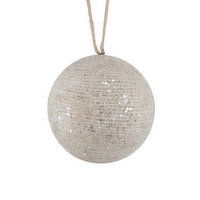 Decoration - Ball, Iced Jute, 1 Each