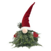 Decoration - Gnome, Red Plush Hat, 16in, 1 Each