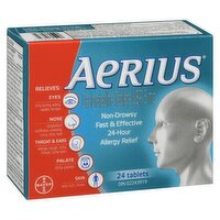 Aerius - Allergy 24 Hour - Non Drowsy, 24 Each