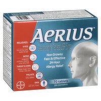 Aerius - Allergy 24 Hour - Non Drowsy, 70 Each
