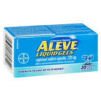 Aleve - Naproxen Sodium Liquid Gels 220mg, 20 Each