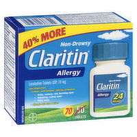 Claritin - Non Drowsy Allergy 24 Hour, 70 Each