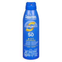 Coppertone - Sport Sunscreen Spray 4-in-1 SPF50, 177 Millilitre