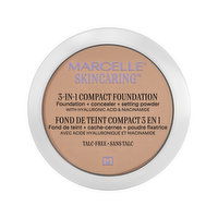 Marcelle - Skincaring Compact Foundation, Ivory, 8.5 Gram