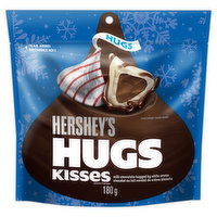 Hershey - Kisses Hugs Milk Chocolates with Red Green & Silver Foils, 180 Gram