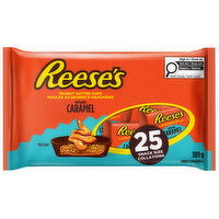 Reeses - Peanut Butter Cups with Caramel, Snack Size - 25 count, 389 Gram