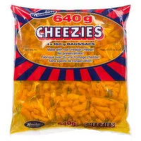 Hawkins - Cheezies Corn Snacks, 4 Each