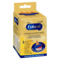 Enfamil - Standard Flow Soft Nipple, 3 Each