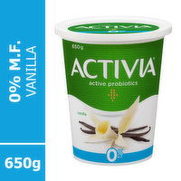 Activia - Probiotic Yogurt Vanilla 0% M.F., 650 Gram