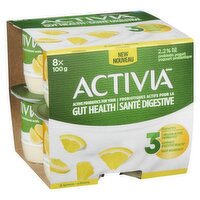Activia - Probiotic Yogurt Lemon 2.2% M.F., 8 Each