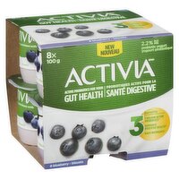 Activia - Probiotic Yogurt Blueberry 2.2% M.F., 8 Each