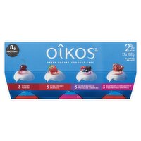 OIKOS - Greek Yogurt 2% M.F. - Mixed Berries Assortment, 12 Each