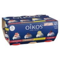 OIKOS - Indulgent Assorted Yogurt, Extra Creamy 4% M.F., 12 Each