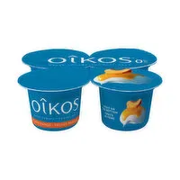 Oikos - Peach Mango Greek Yogurt 0% M.F., 4 Each