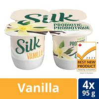 Silk - Plant-Based Yogurt, Probiotic Vanilla, 4 Each