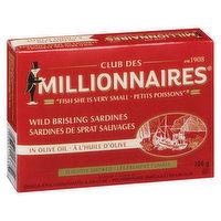 Club Des Millionnaires - Wild Brisling Sardines in Olive Oil