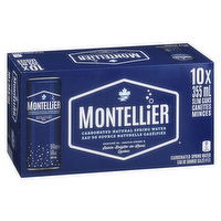 Montellier - Carbonated Natural Spring Water - Original, 10 Each