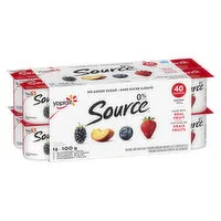 Yoplait - Source Yogurt Strawberry/Nectarine/Blueberry/Black