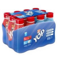 Yoplait - YOP Drinkable Yogurt - Strawberry & Vanilla, 12 Each