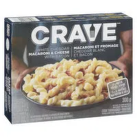 CRAVE - White Cheddar Mac & Cheese with Bacon, 300 Gram