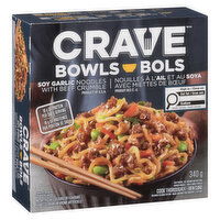 Crave - Soy Garlic Noodles with Beef, 340 Gram