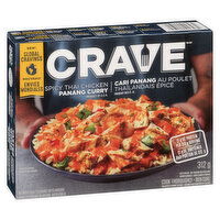 Crave - Spicy Thai Pang Curry Chicken With Rice, 312 Gram