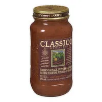 CLASSICO - Italian Sausage, Peppers & Onions Spaghetti Sauce., 650 Millilitre