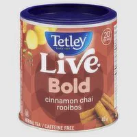 Tetley - Live Bold Cinnamon Chai Rooibos Tea, 40 Gram