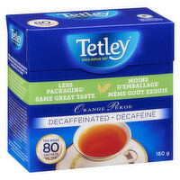 Tetley - Decaffeinated Orange Pekoe Tea Bags, 80 Each