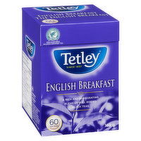 Tetley - English Breakfast Tea, 60 Each