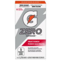 Gatorade - Zero Sugar Fruit Punch, 8 Each