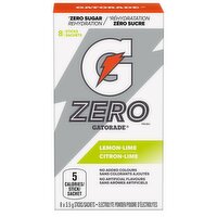 Gatorade - Zero Sugar Lemon Lime Powder, 8 Each