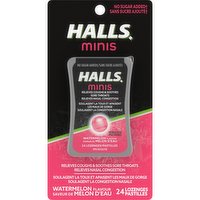 Halls - Minis Lozenges, Watermelon, 24 Each