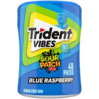 Trident - Sour Patch Kids Blue Raspberry Gum, 40 Each