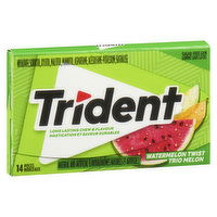 Trident - Watermelon Twist Flavour Sugar Free Gum, 14 Each