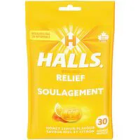 Halls - Cough Lozenges - Honey Lemon, 30 Each